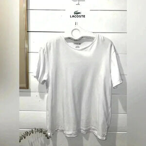 LACOSTE men’s White t-shirt  underwear size L
